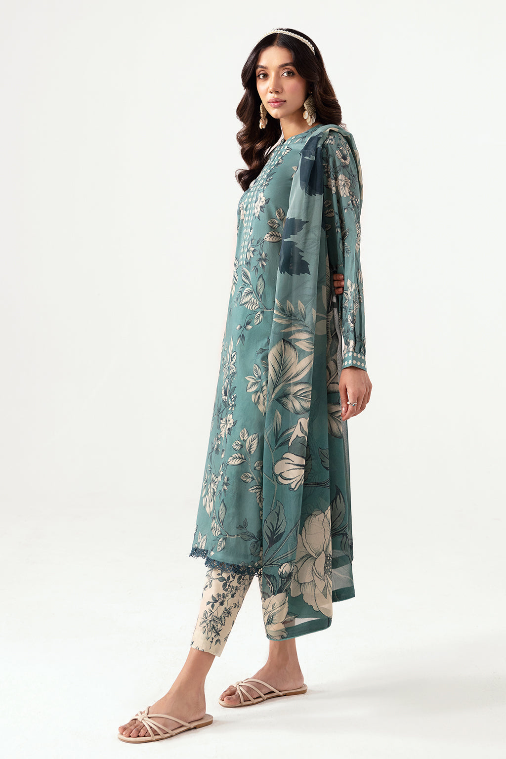 Ramsha | Pinted Lawn | RP-104 - Official Ramsha - Agha Fabrics UK