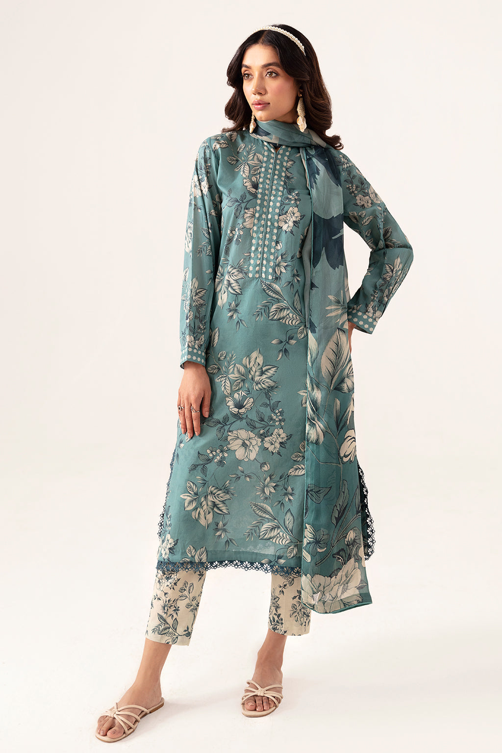 Ramsha | Pinted Lawn | RP-104 - Official Ramsha - Agha Fabrics UK