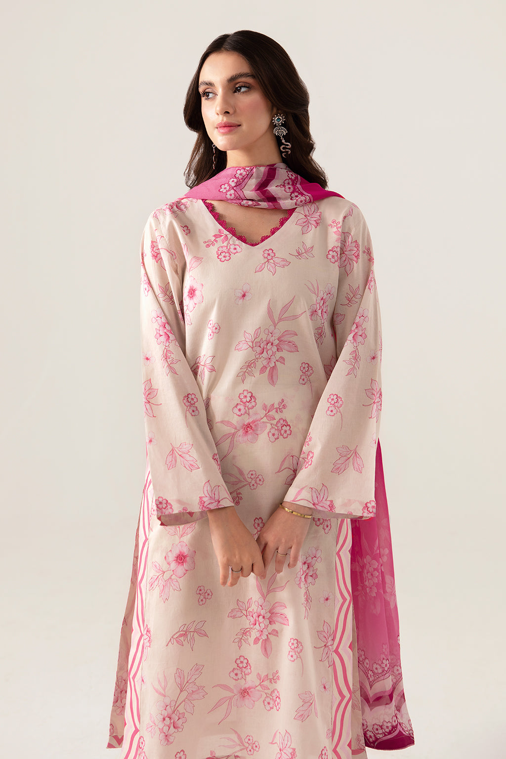 Ramsha | Pinted Lawn | RP-105 - Official Ramsha - Agha Fabrics UK