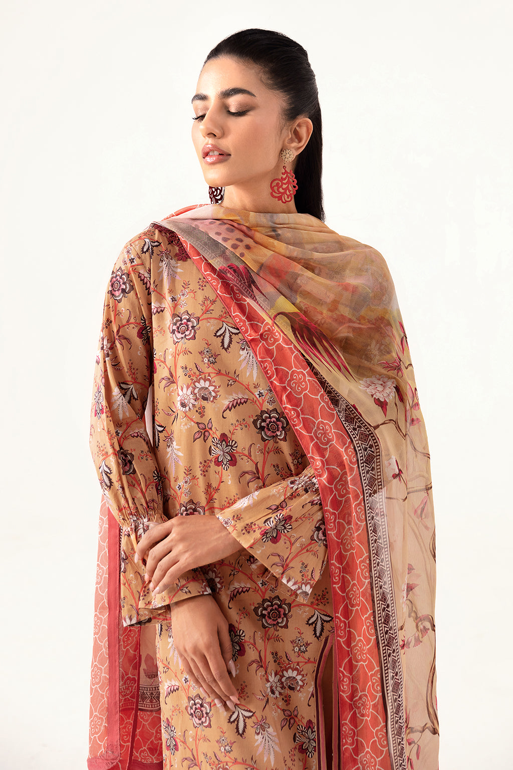 Ramsha | Pinted Lawn | RP-112 - Official Ramsha - Agha Fabrics UK