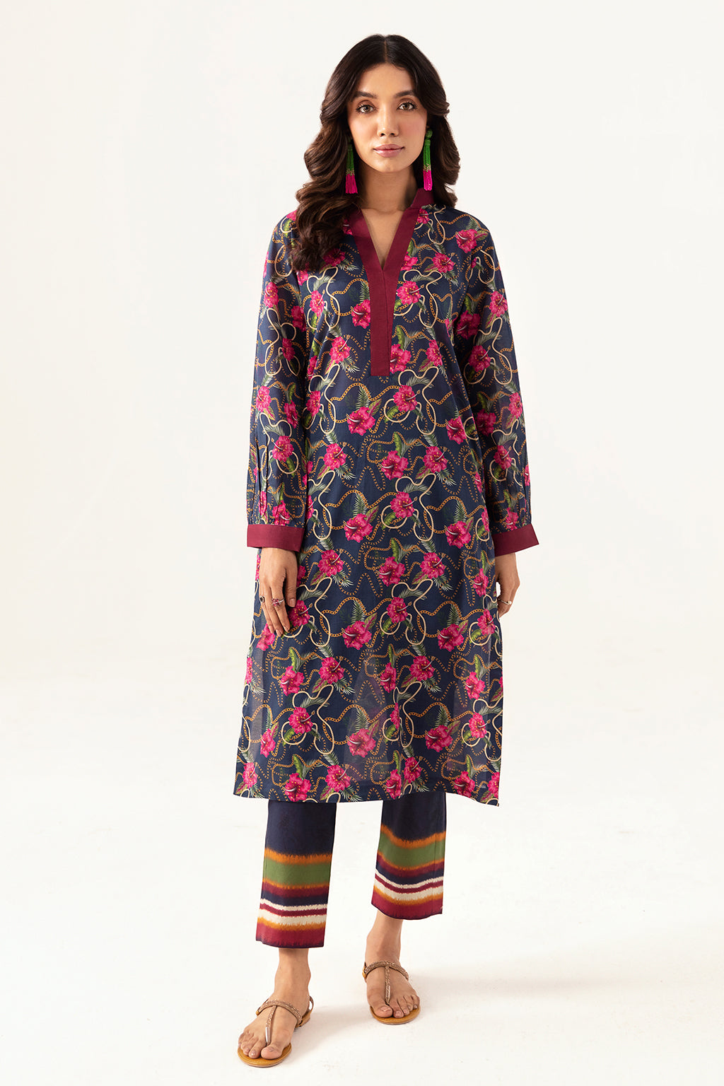 Ramsha | Pinted Lawn | RP-101 - Official Ramsha - Agha Fabrics UK