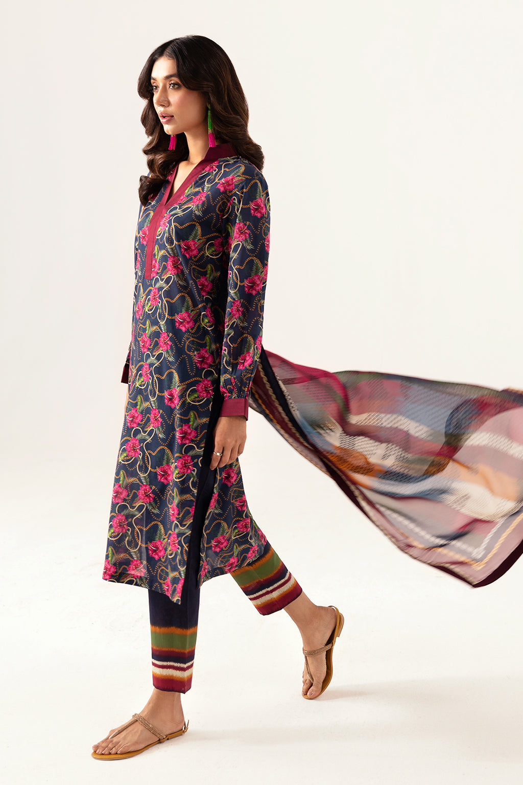Ramsha | Pinted Lawn | RP-101 - Official Ramsha - Agha Fabrics UK