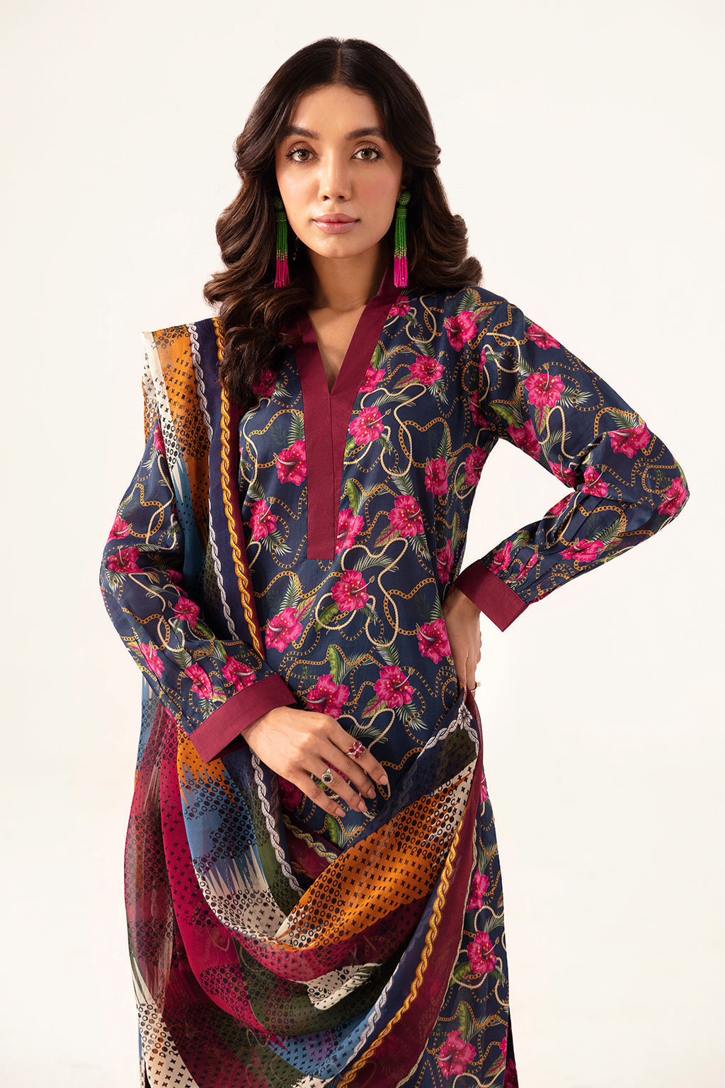 Ramsha | Pinted Lawn | RP-101 - Official Ramsha - Agha Fabrics UK