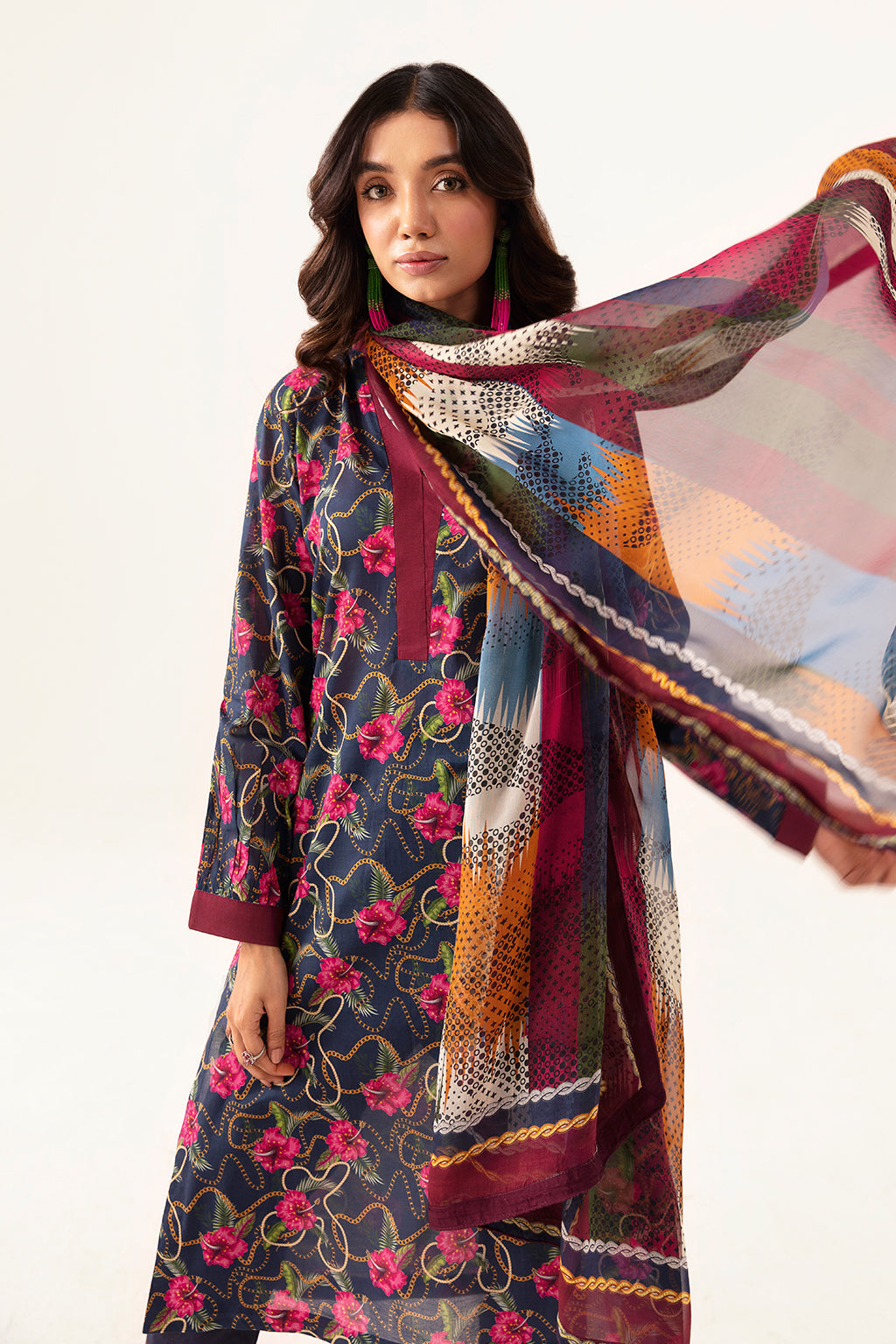 Ramsha | Pinted Lawn | RP-101 - Official Ramsha - Agha Fabrics UK