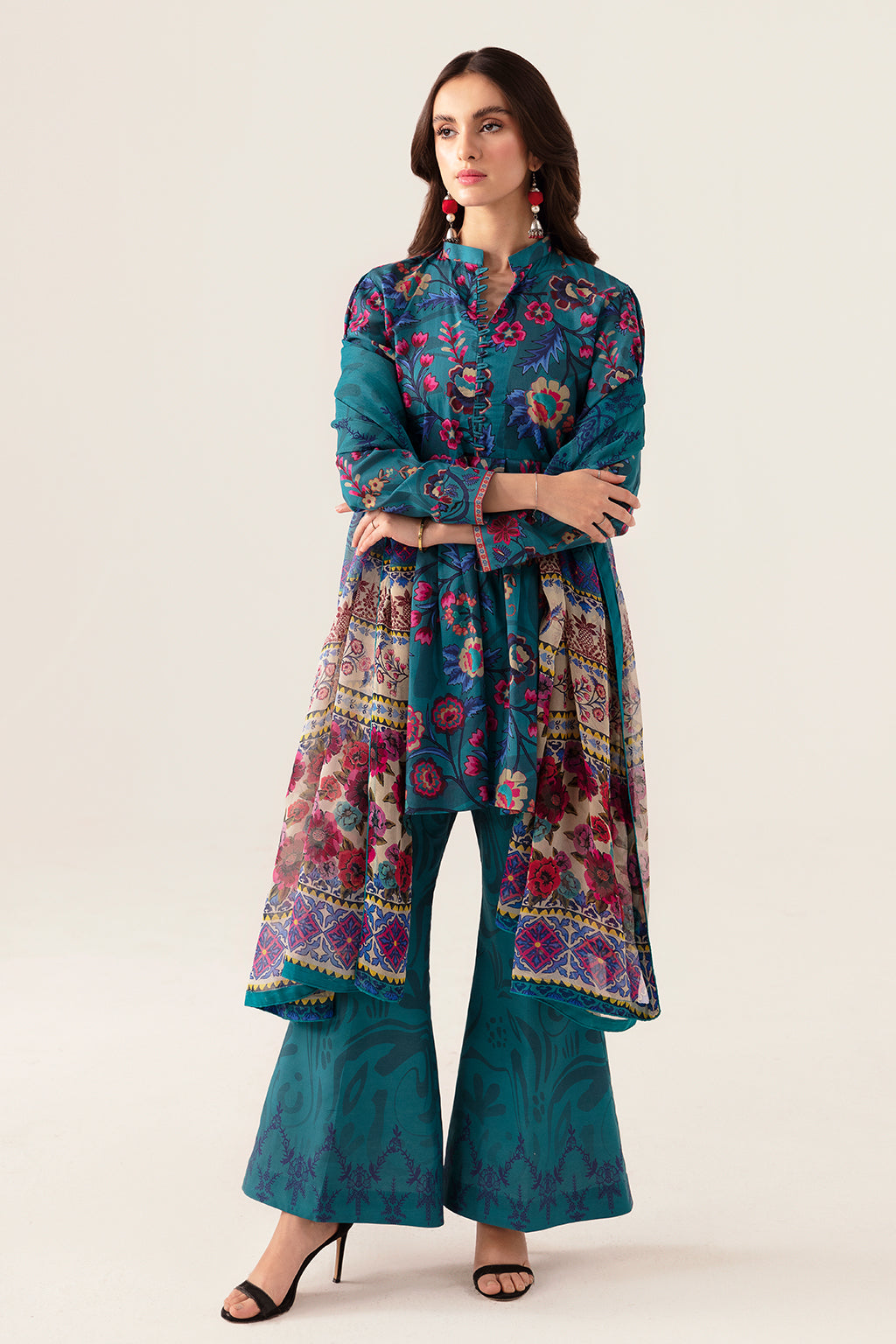 Ramsha | Pinted Lawn | RP-108 - Official Ramsha - Agha Fabrics UK