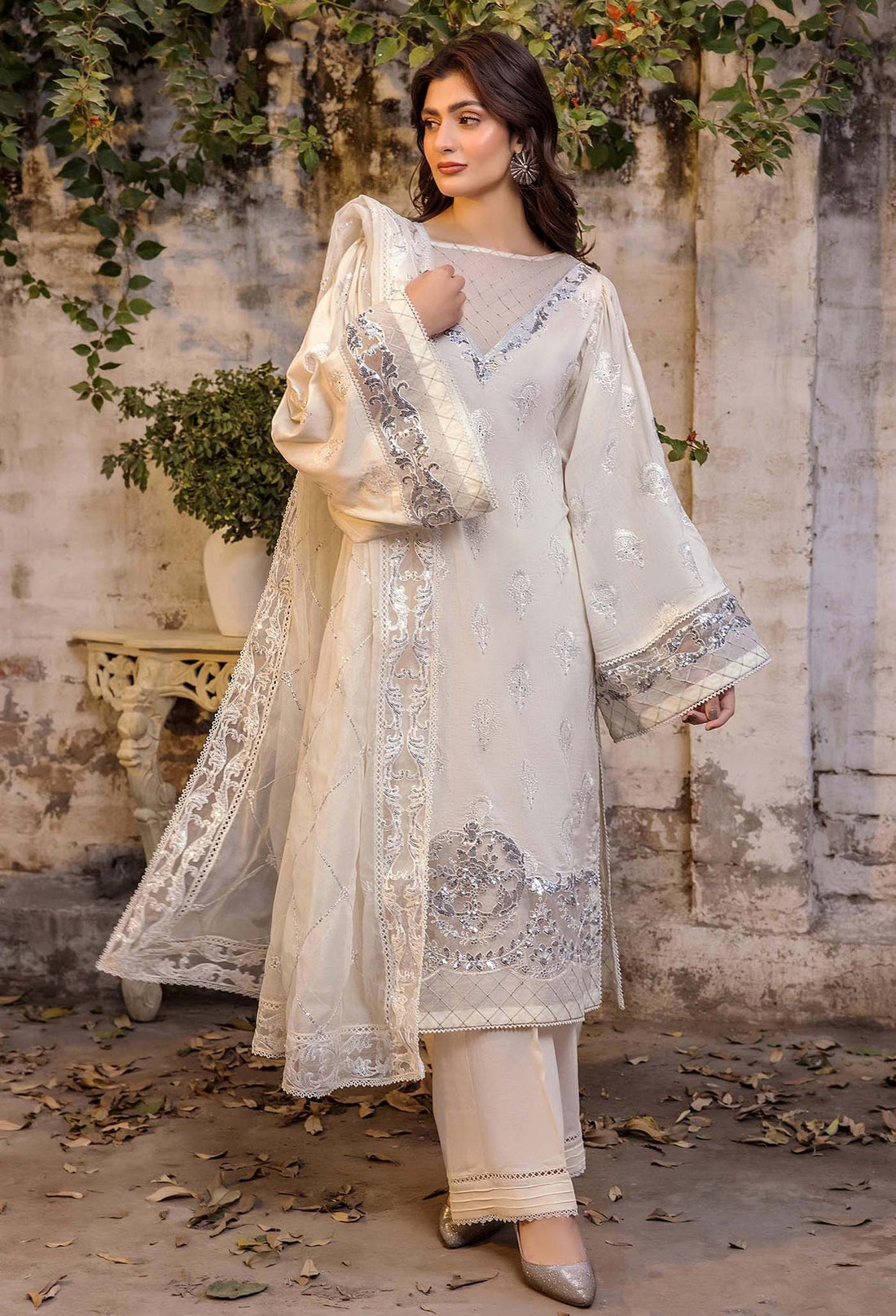 Adans Libas | Chikankari 25 | 4771 - Official Adans Libas - Agha Fabrics UK