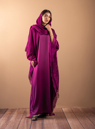 Zainab Chottani | The Kaftan Edit | Plum Flame - Official Zainab Chottani - Agha Fabrics UK