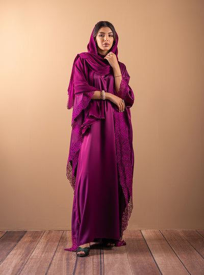 Zainab Chottani | The Kaftan Edit | Plum Flame - Official Zainab Chottani - Agha Fabrics UK
