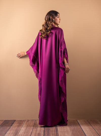 Zainab Chottani | The Kaftan Edit | Plum Flame - Official Zainab Chottani - Agha Fabrics UK