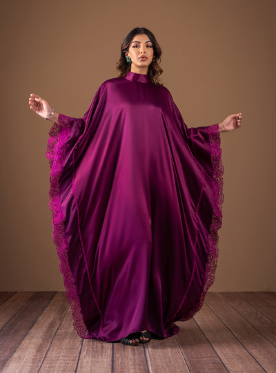 Zainab Chottani | The Kaftan Edit | Plum Flame - Official Zainab Chottani - Agha Fabrics UK