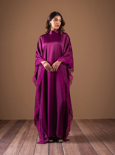 Zainab Chottani | The Kaftan Edit | Plum Flame - Official Zainab Chottani - Agha Fabrics UK