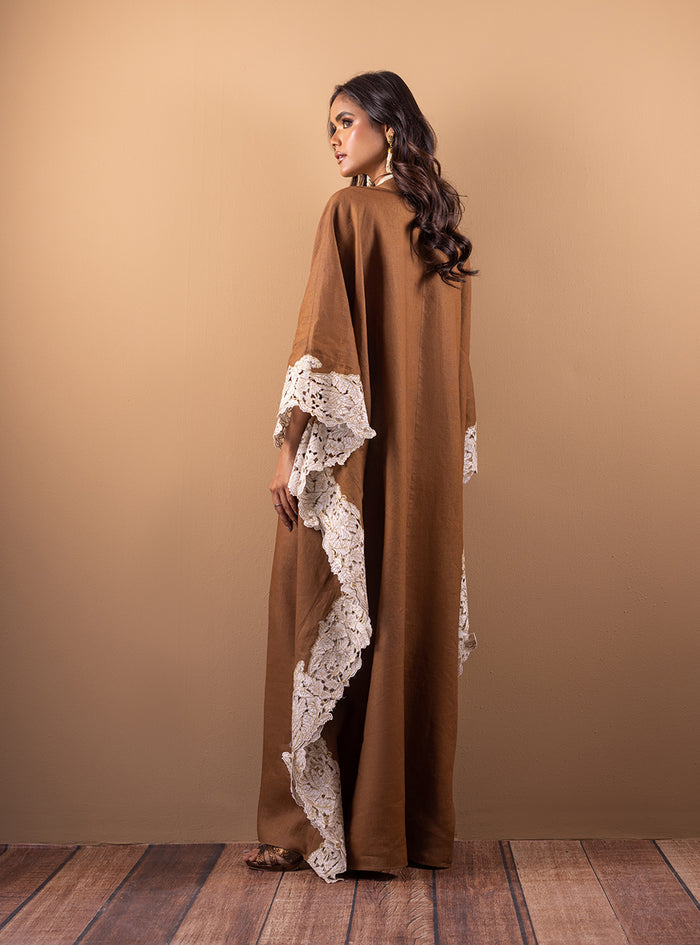 Zainab Chottani | The Kaftan Edit | Cinnamon Sand - Official Zainab Chottani - Agha Fabrics UK