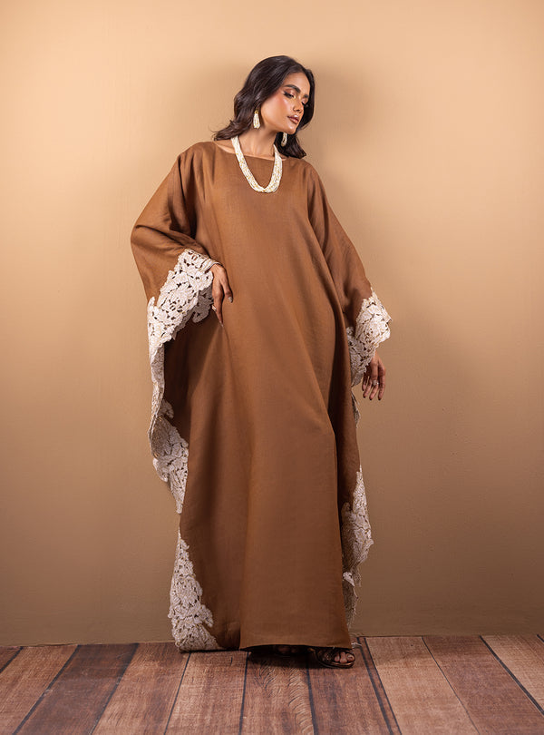 Zainab Chottani | The Kaftan Edit | Cinnamon Sand - Official Zainab Chottani - Agha Fabrics UK
