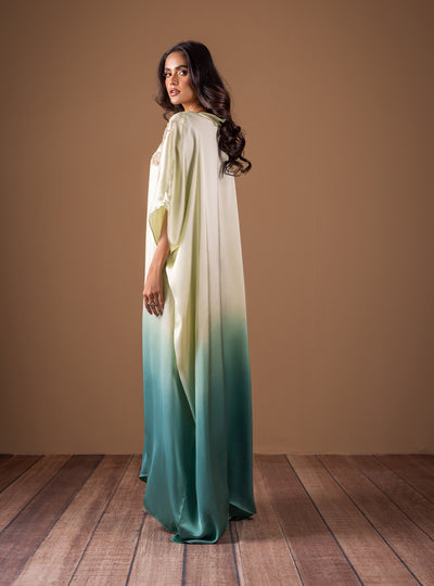 Zainab Chottani | The Kaftan Edit | Aqua Flame - Official Zainab Chottani - Agha Fabrics UK