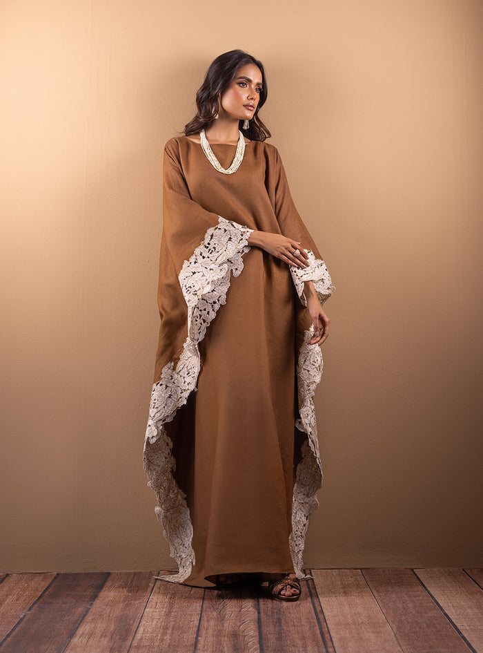 Zainab Chottani | The Kaftan Edit | Cinnamon Sand - Official Zainab Chottani - Agha Fabrics UK