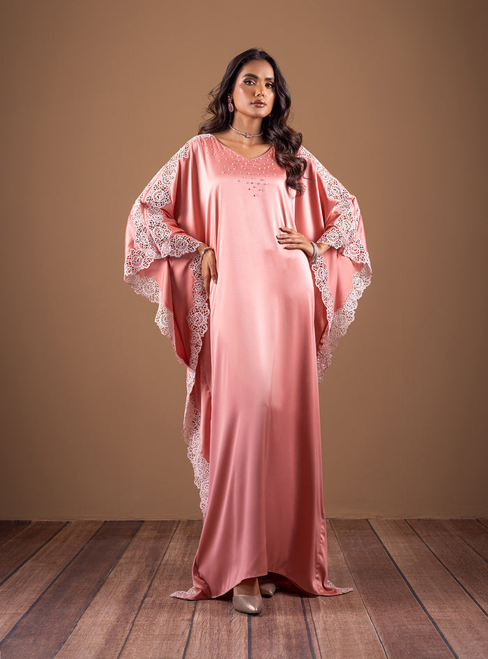 Zainab Chottani | The Kaftan Edit | Coral Blossom - Official Zainab Chottani - Agha Fabrics UK