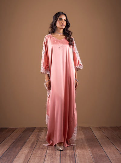 Zainab Chottani | The Kaftan Edit | Coral Blossom - Official Zainab Chottani - Agha Fabrics UK