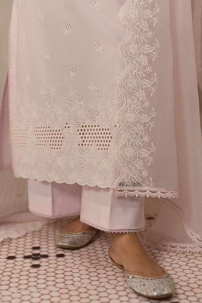 Cross Stitch | Chikankari Lawn 24 | PALE LILAC