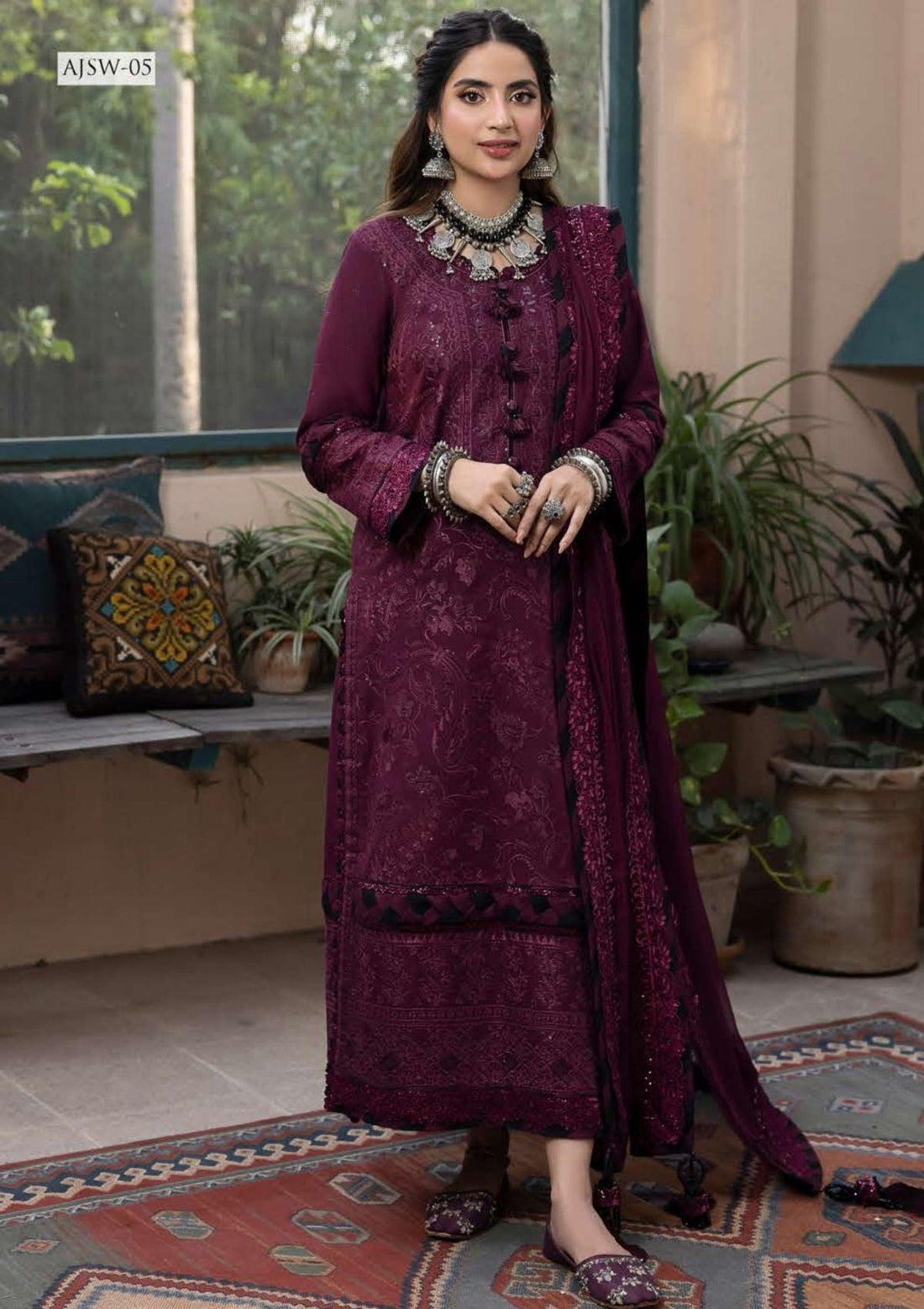 Formal Collection - Asim Jofa - Shadow Work - AJSW#05 - Official Asim Jofa - Agha Fabrics UK