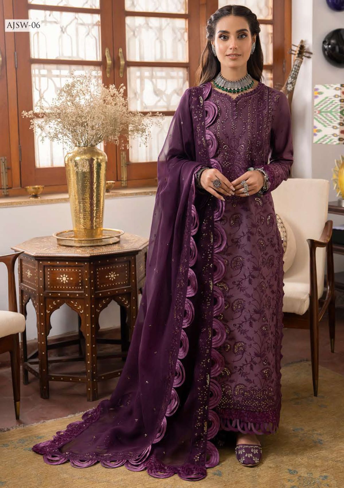 Formal Collection - Asim Jofa - Shadow Work - AJSW#06 - Official Asim Jofa - Agha Fabrics UK