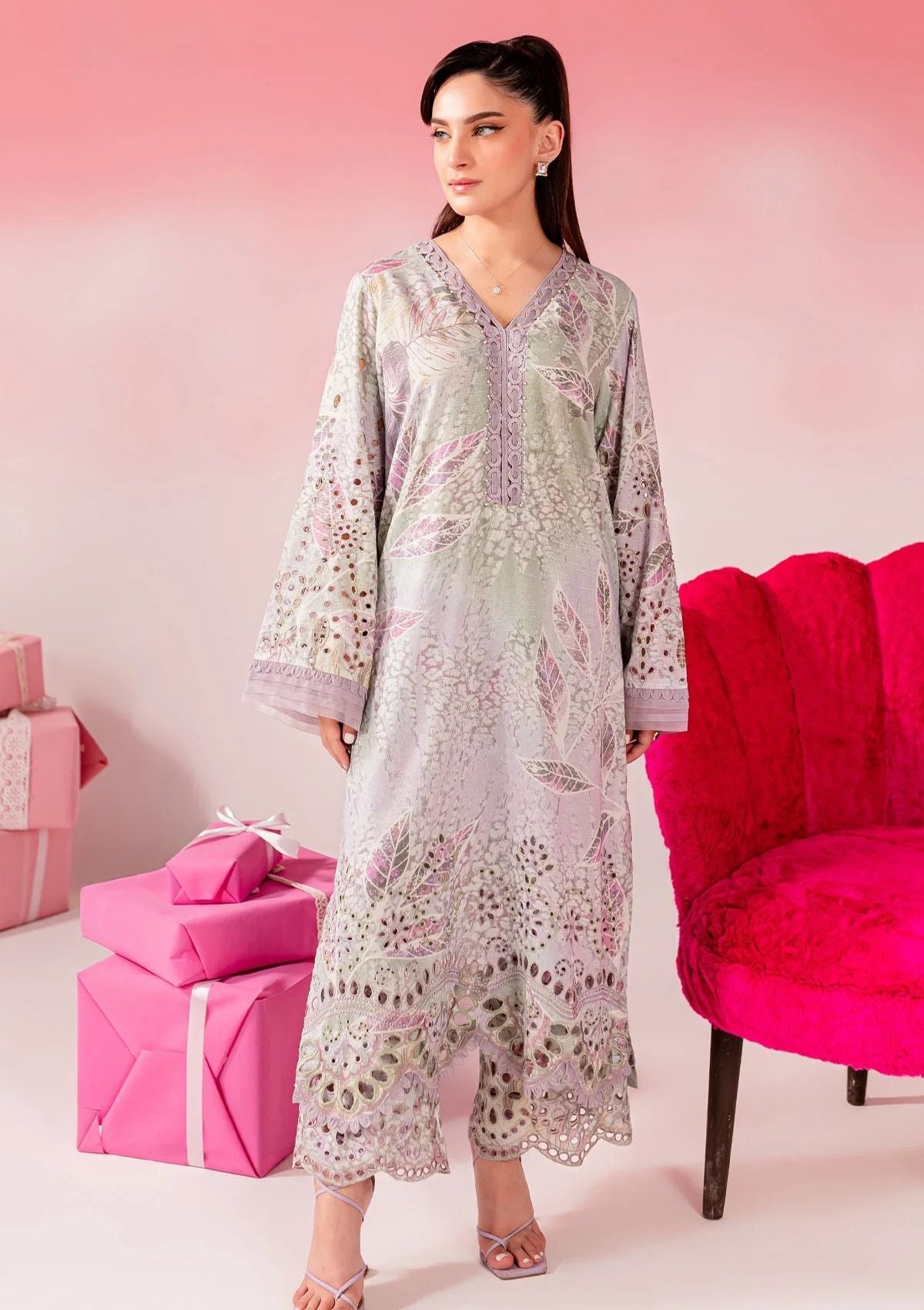 Lawn Collection - Nureh - Ballerina 24 - NU2#147 - Official Nureh - Agha Fabrics UK