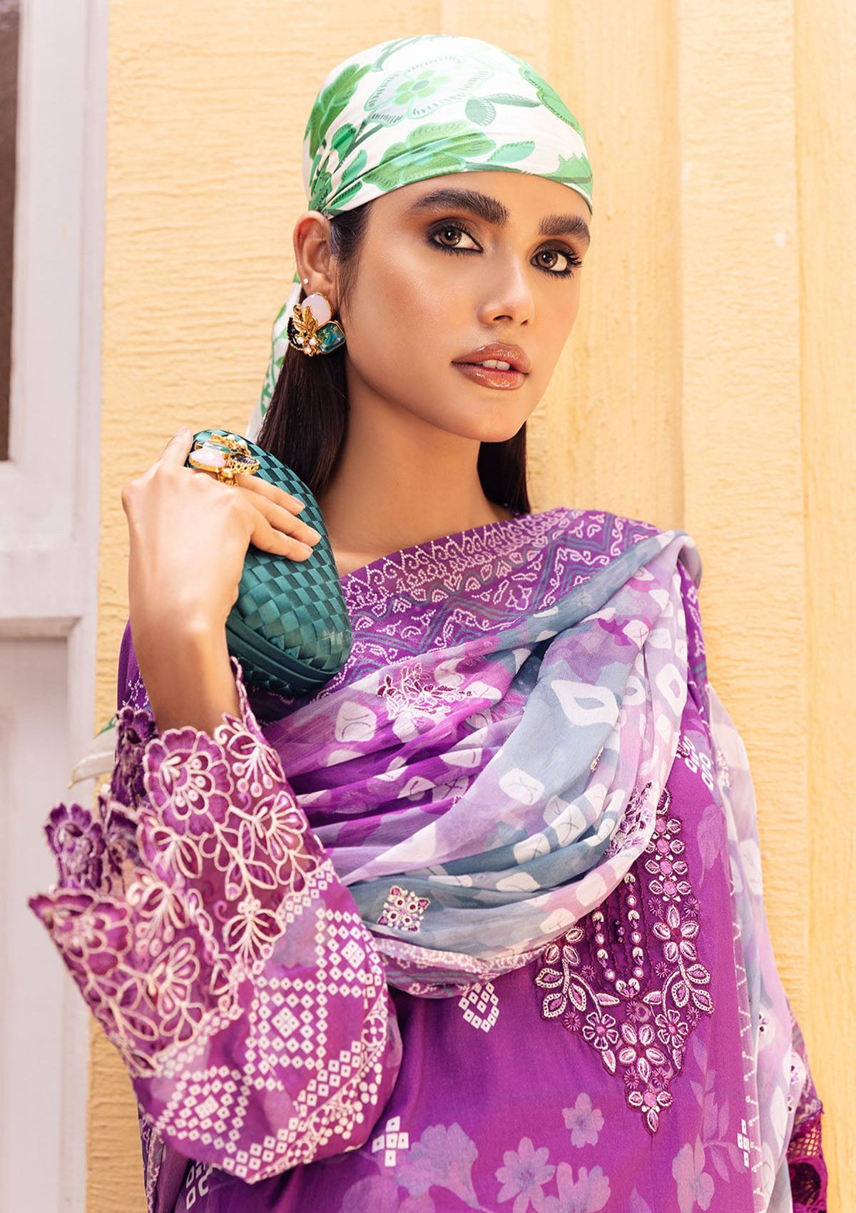 Lawn Collection - Nureh - Gardenia - E/Print - NSG#114 - Official Nureh - Agha Fabrics UK