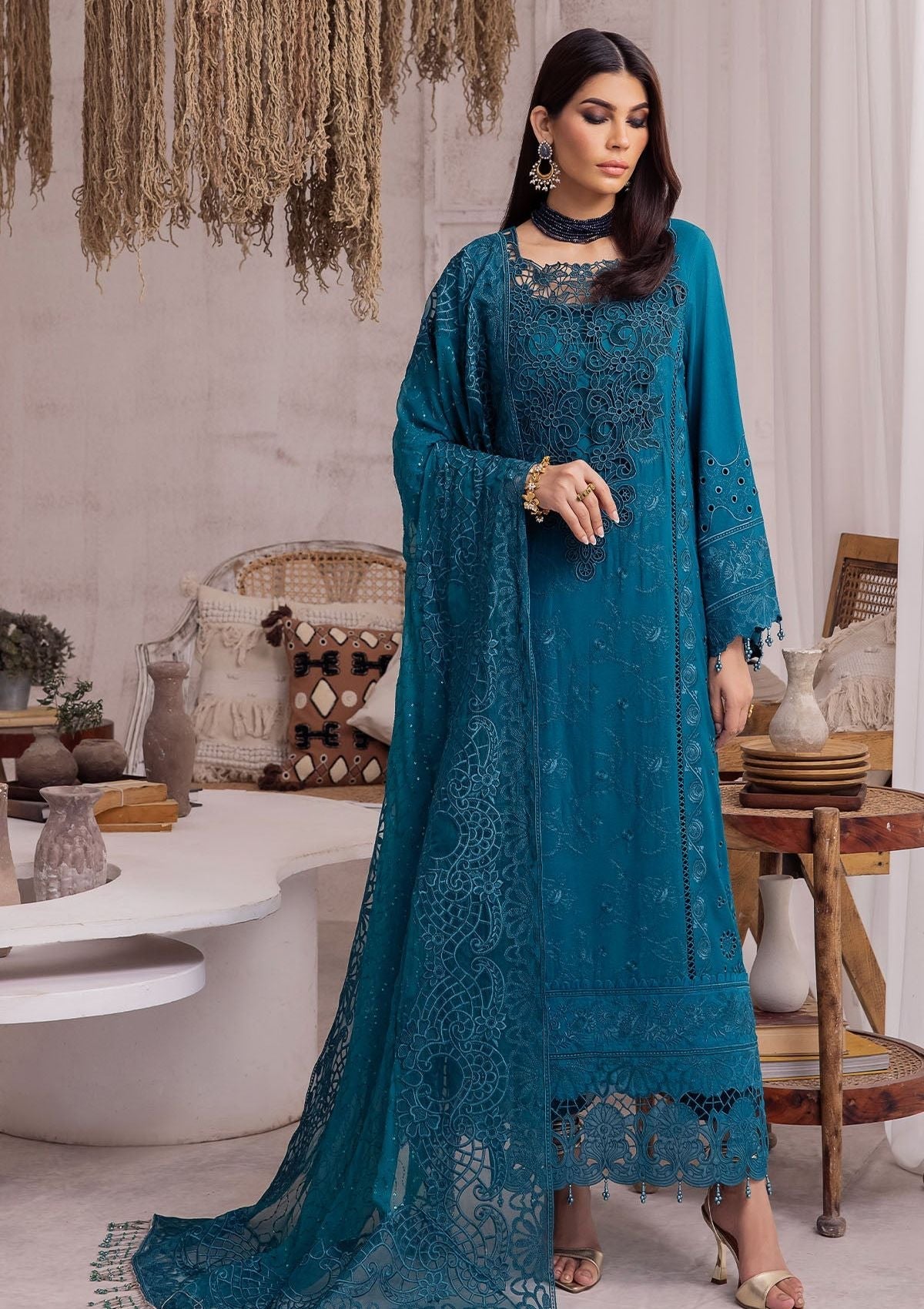 Winter Collection - Nureh - Exclusive - Karandi - NE#42 - Official Nureh - Agha Fabrics UK