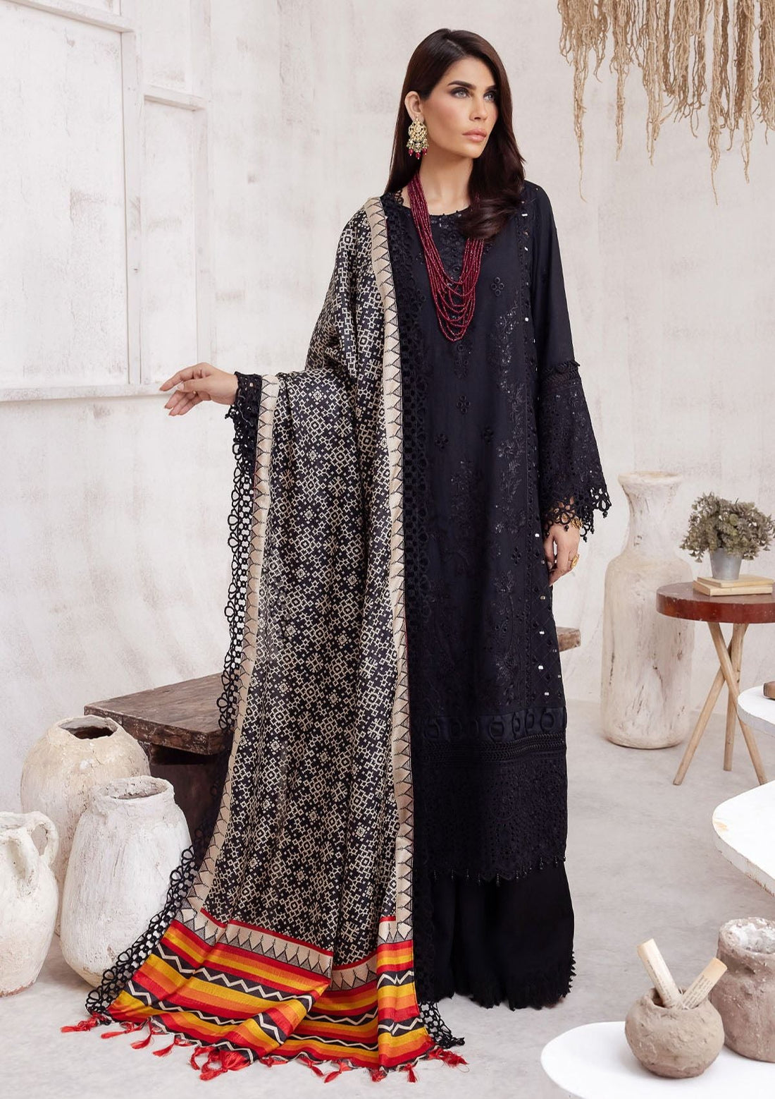 Winter Collection - Nureh - Exclusive - Karandi - NE#46 - Official Nureh - Agha Fabrics UK