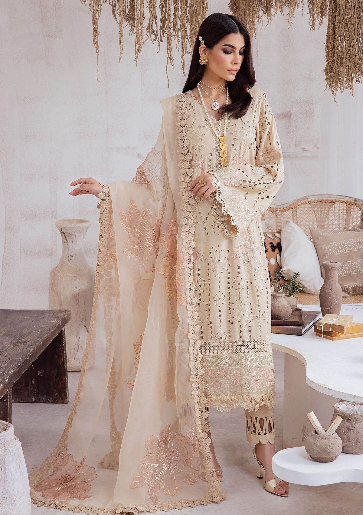 Winter Collection - Nureh - Exclusive - Karandi - NE#41 - Official Nureh - Agha Fabrics UK