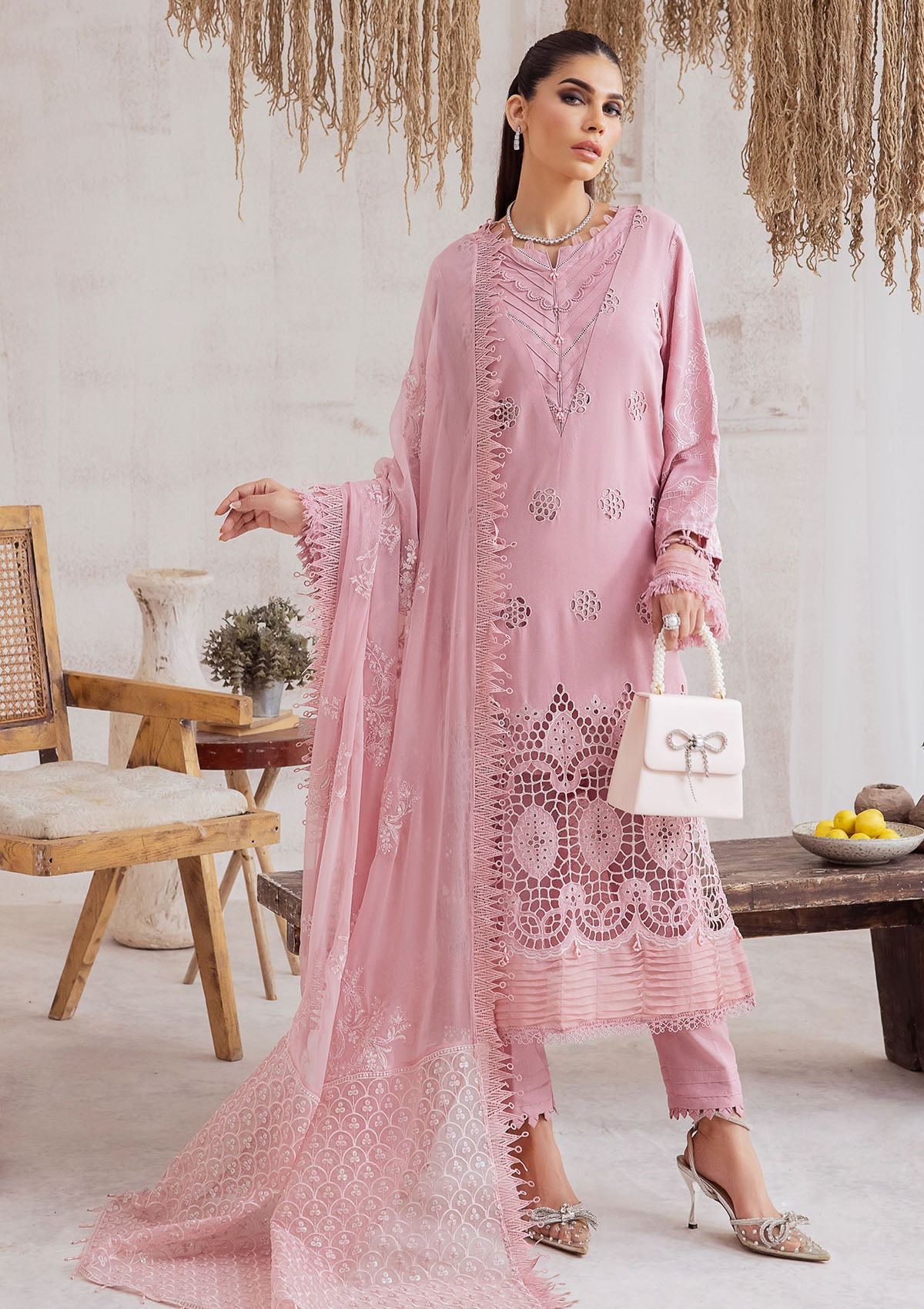 Winter Collection - Nureh - Exclusive - Karandi - NE#43 - Official Nureh - Agha Fabrics UK