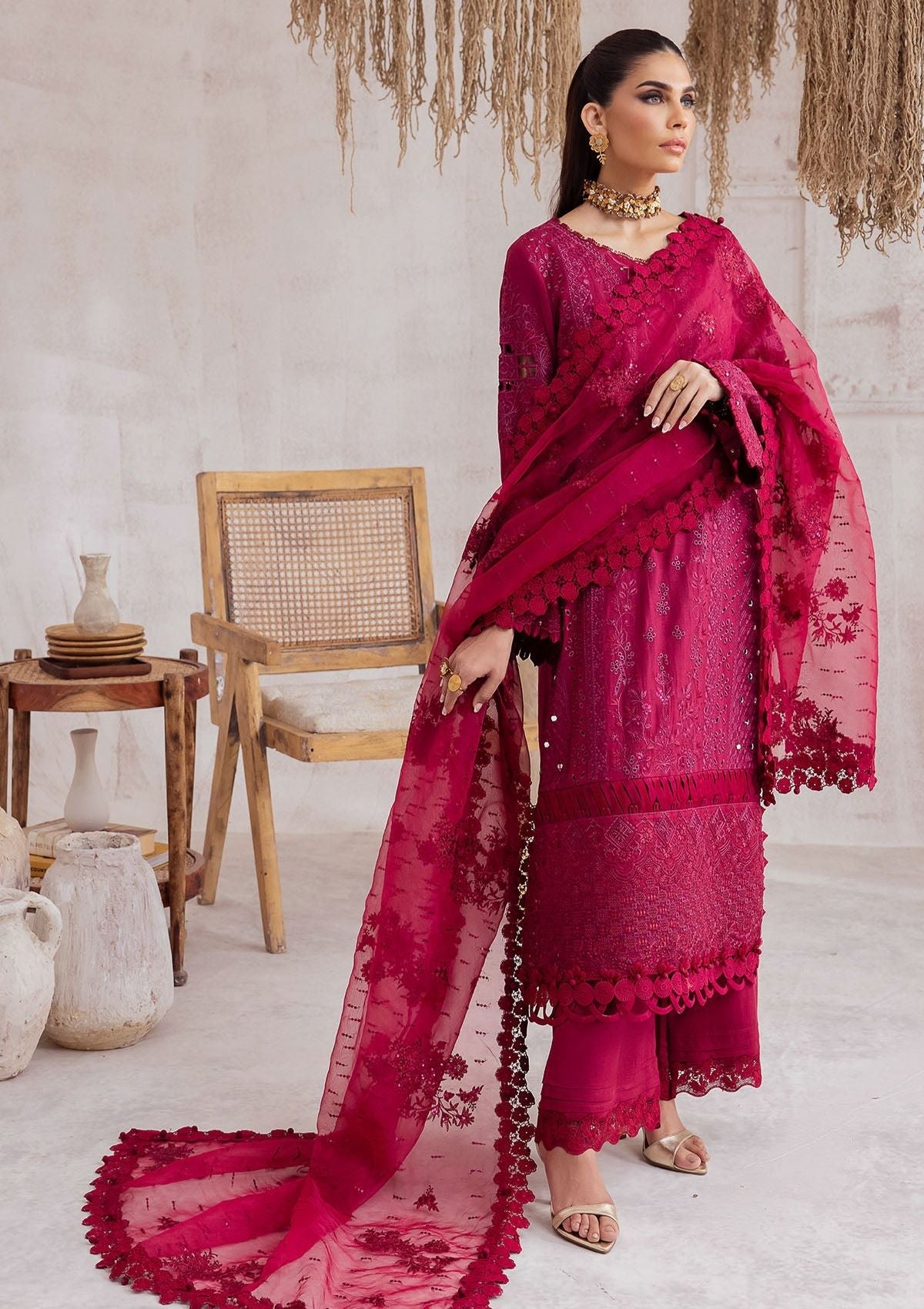 Winter Collection - Nureh - Exclusive - Karandi - NE#40 - Official Nureh - Agha Fabrics UK
