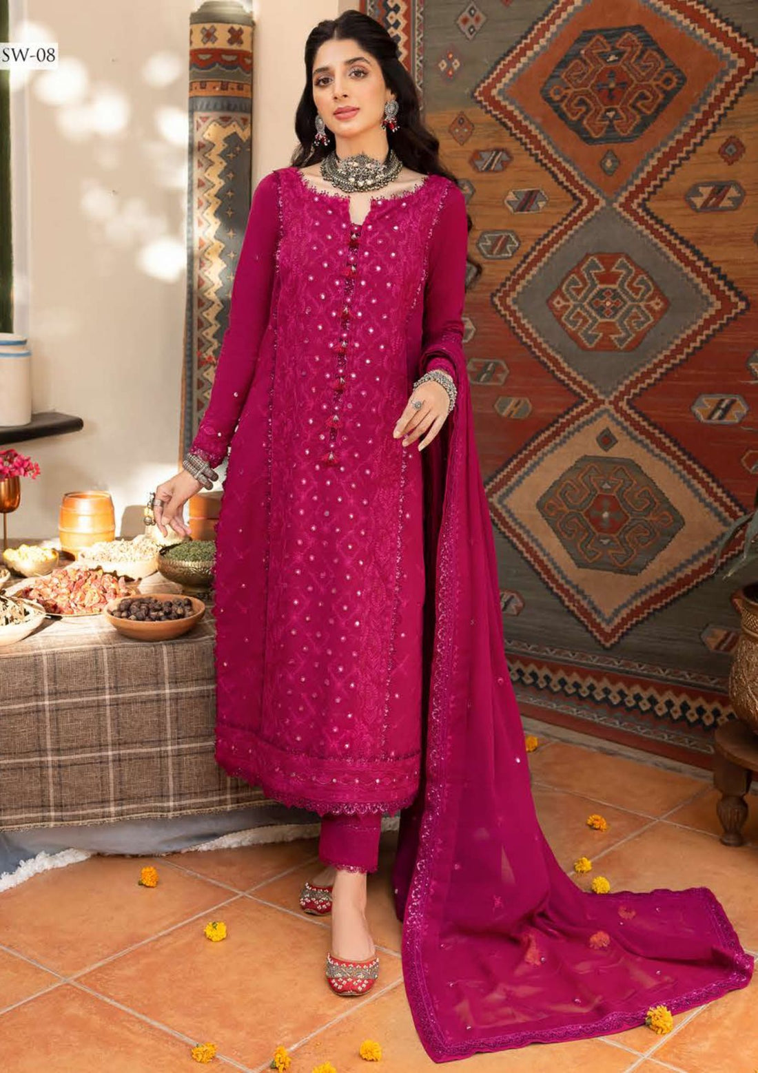 Formal Collection - Asim Jofa - Shadow Work - AJSW#08 - Official Asim Jofa - Agha Fabrics UK