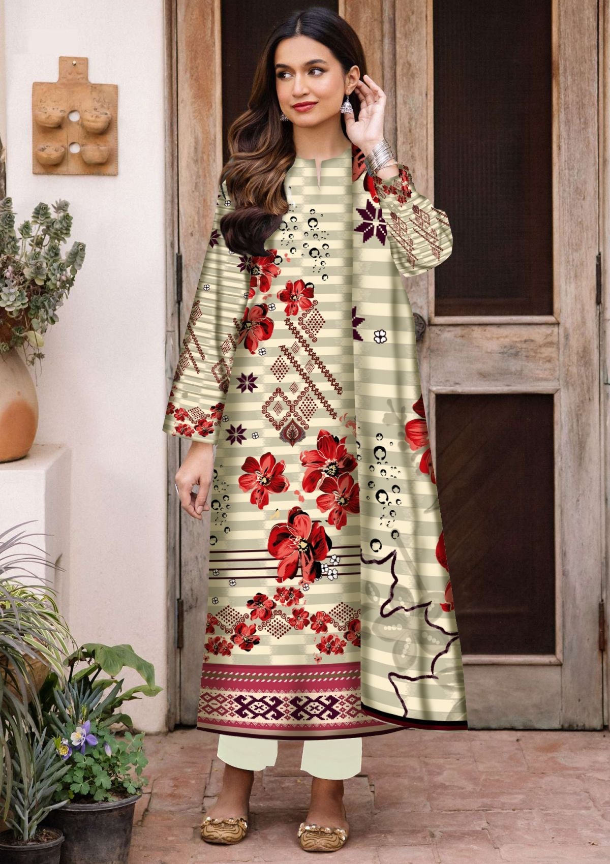 Winter Collection - Art n Style - Monsoon Linen 24 - AMS#01 - Official Art n Style - Agha Fabrics UK