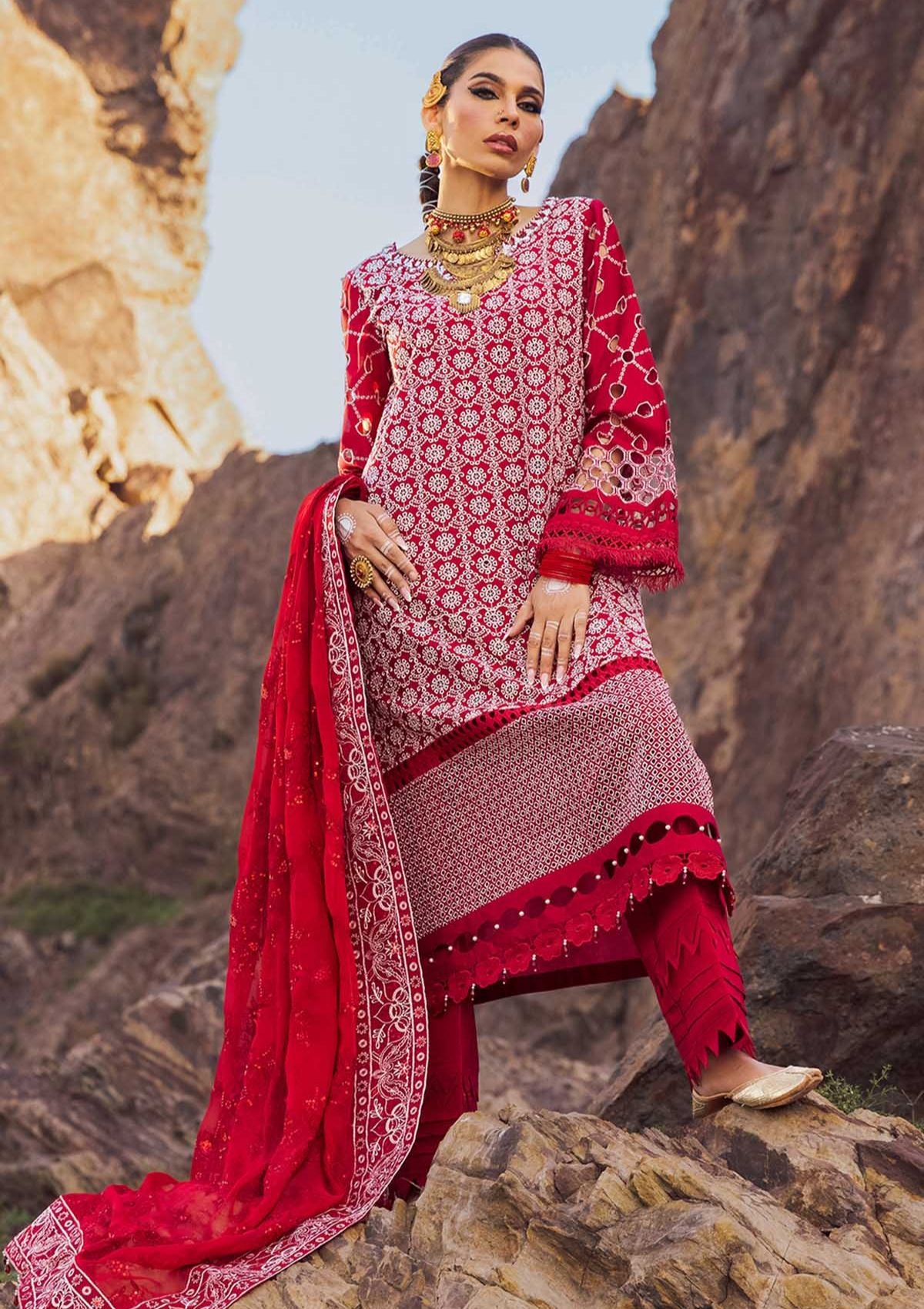 Lawn Collection - Nureh - Exclusive - Luxury - NSL#14 - Official Nureh - Agha Fabrics UK