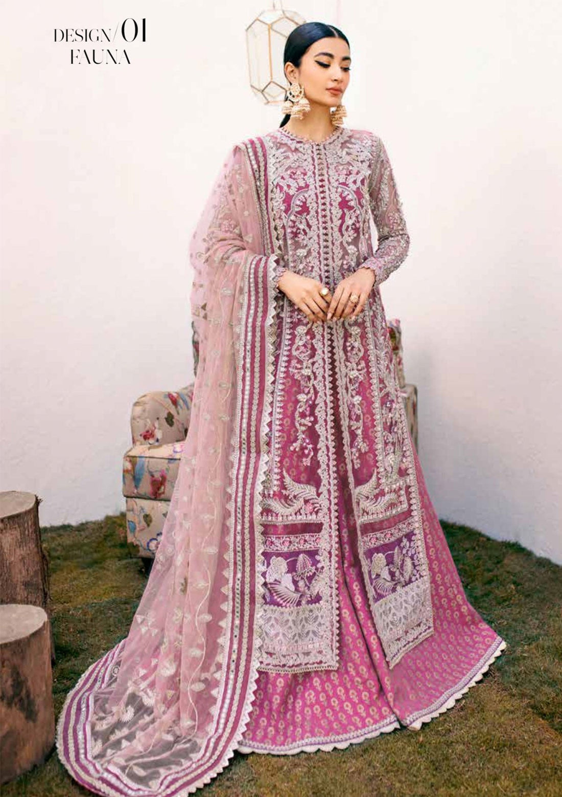 Formal Collection - Ezra - Wedding - EWS#01 - Fauna - Official Ezra - Agha Fabrics UK