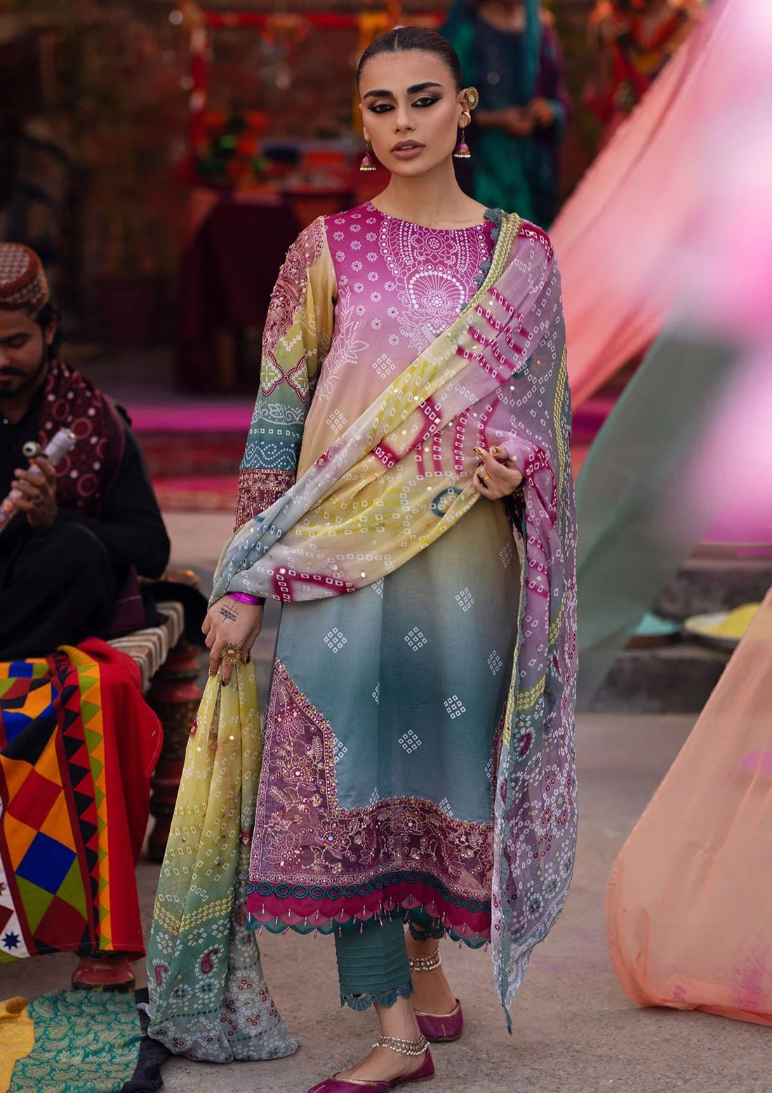 Lawn Collection - Nureh - Bazaar - Hand Embellished - NS24#134 - Official Nureh - Agha Fabrics UK