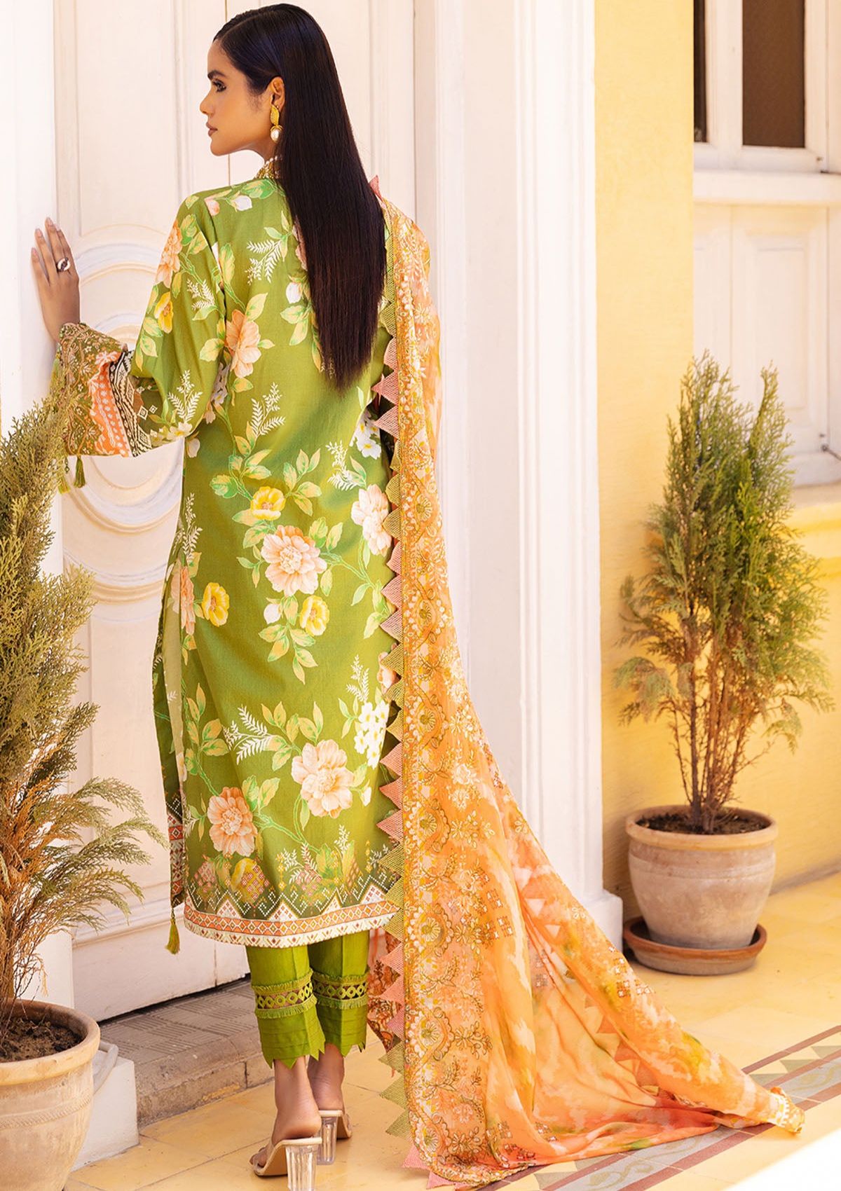 Lawn Collection - Nureh - Gardenia - E/Print - NSG#113 - Official Nureh - Agha Fabrics UK