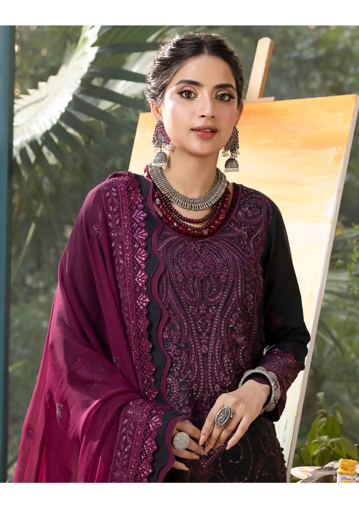 Formal Collection - Asim Jofa - Shadow Work - AJSW#16 - Official Asim Jofa - Agha Fabrics UK