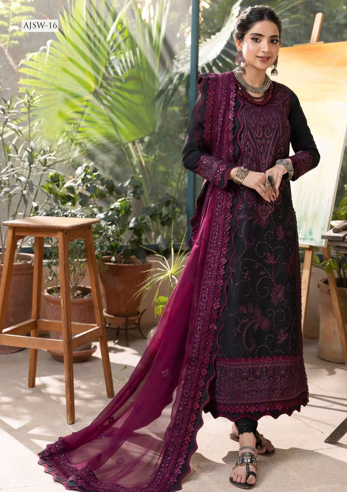 Formal Collection - Asim Jofa - Shadow Work - AJSW#16 - Official Asim Jofa - Agha Fabrics UK