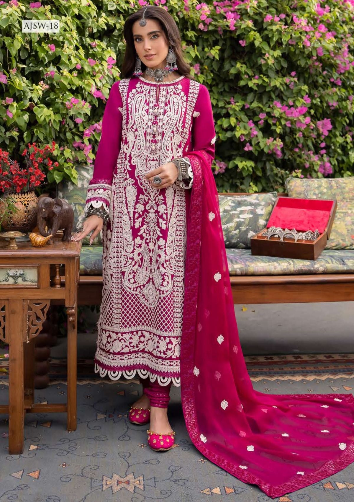 Formal Collection - Asim Jofa - Shadow Work - AJSW#18 - Official Asim Jofa - Agha Fabrics UK