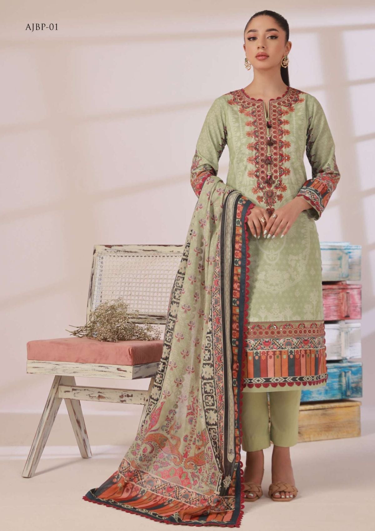 Lawn Collection - Asim Jofa - Prints - AJBP#01