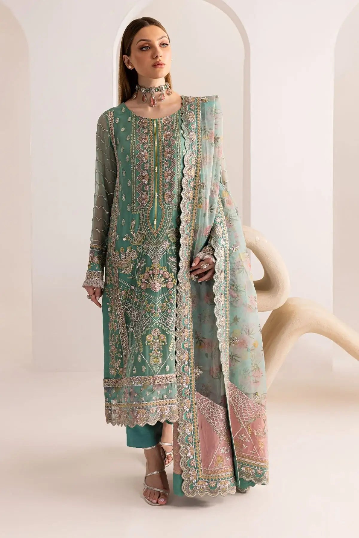 Nureh | Fancy Formals | NP-513 - Official Nureh - Agha Fabrics UK