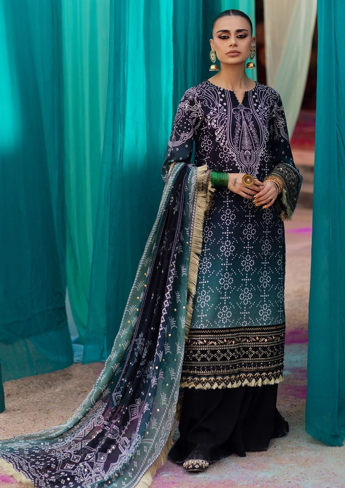 Lawn Collection - Nureh - Bazaar - Hand Embellished - NS24#129 - Official Nureh - Agha Fabrics UK