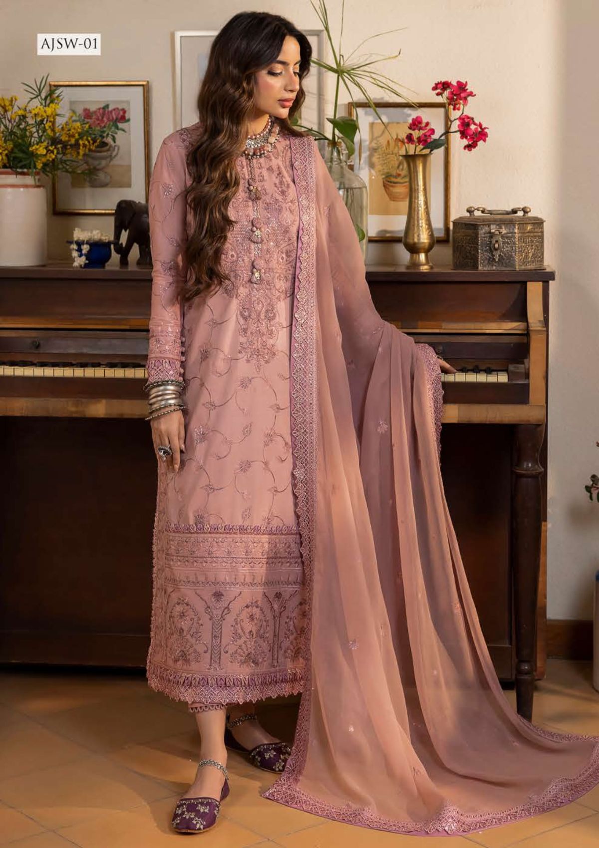 Formal Collection - Asim Jofa - Shadow Work - AJSW#01 - Official Asim Jofa - Agha Fabrics UK