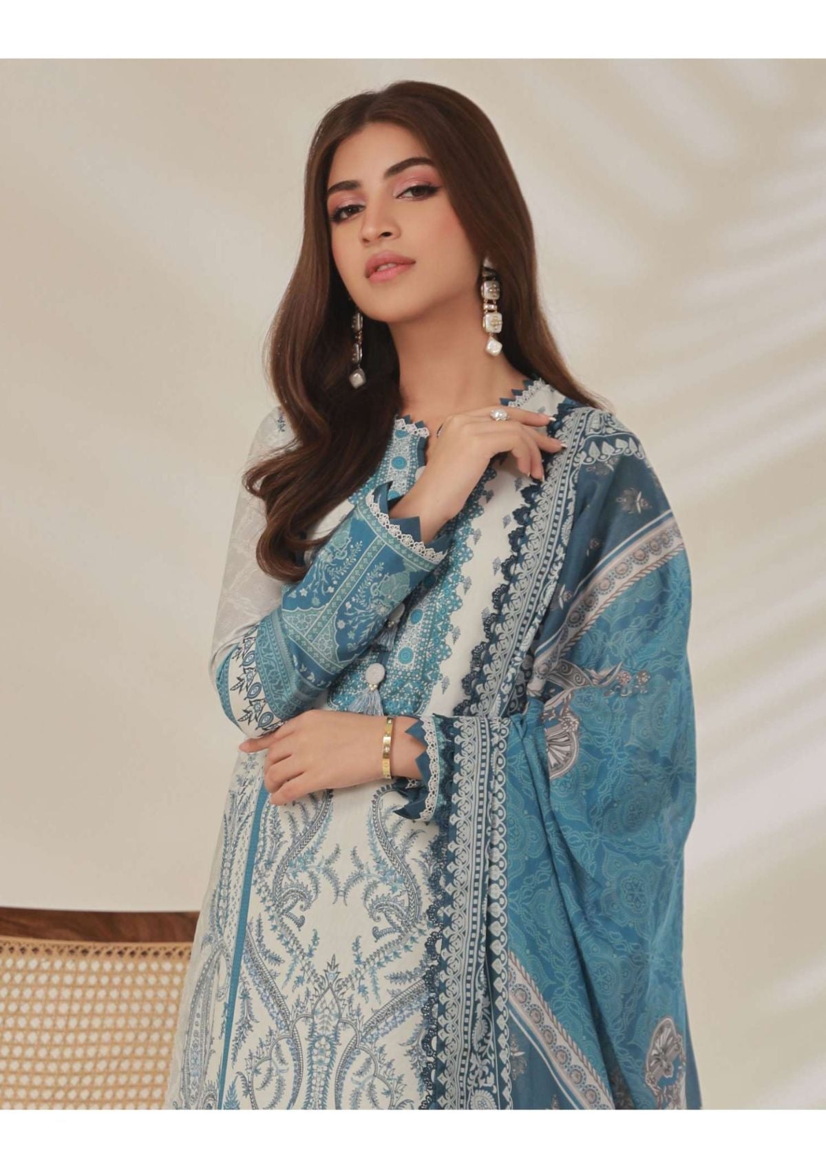 Lawn Collection - Asim Jofa - Prints - AJBP#02 - Official Asim Jofa - Agha Fabrics UK