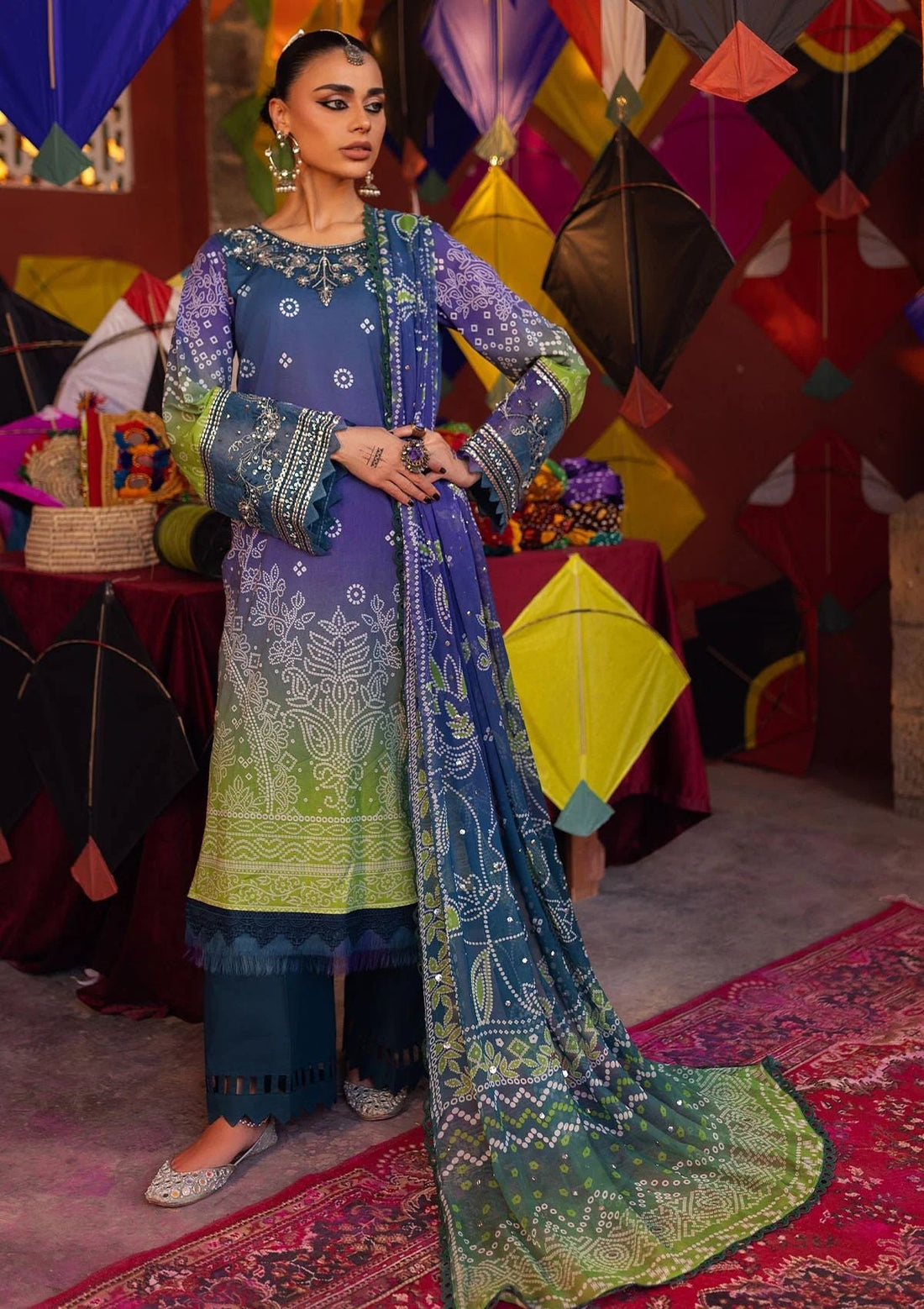 Lawn Collection - Nureh - Bazaar - Hand Embellished - NS24#133 - Official Nureh - Agha Fabrics UK