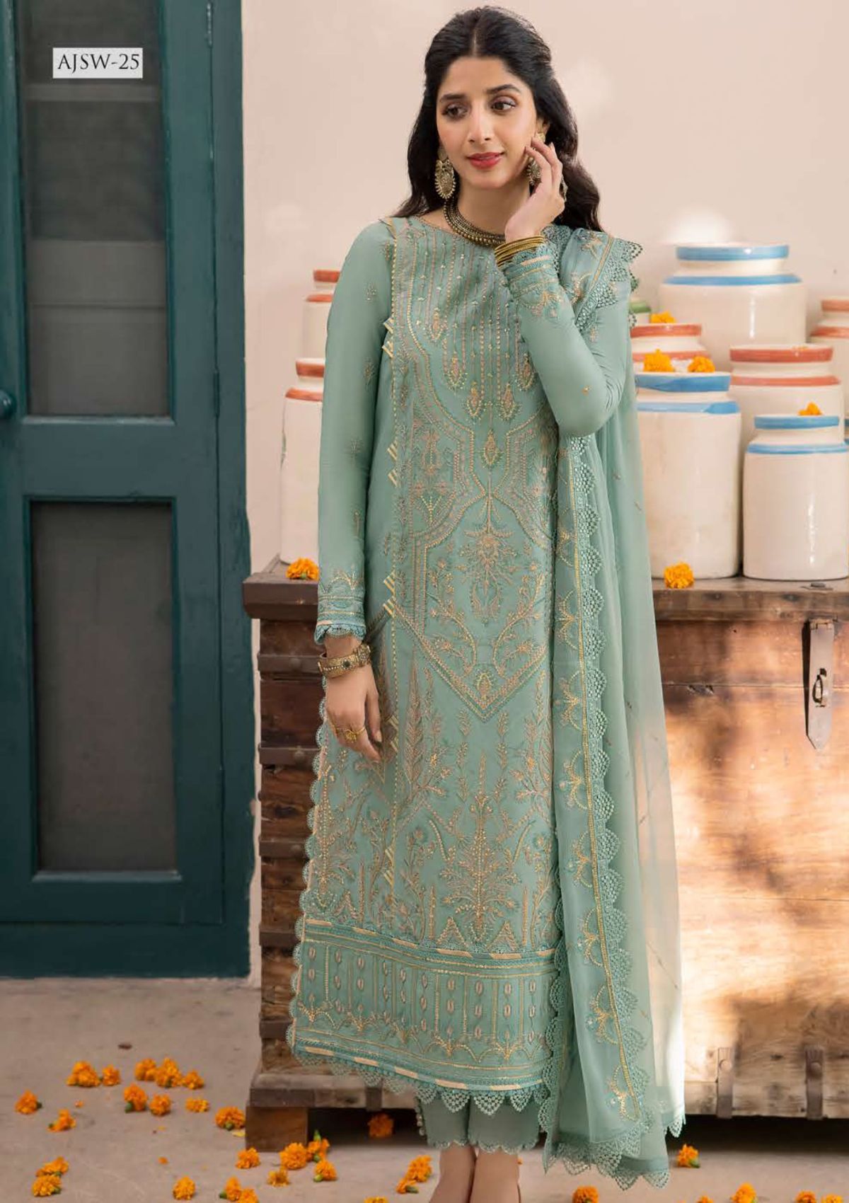 Formal Collection - Asim Jofa - Shadow Work - AJSW#25 - Official Asim Jofa - Agha Fabrics UK