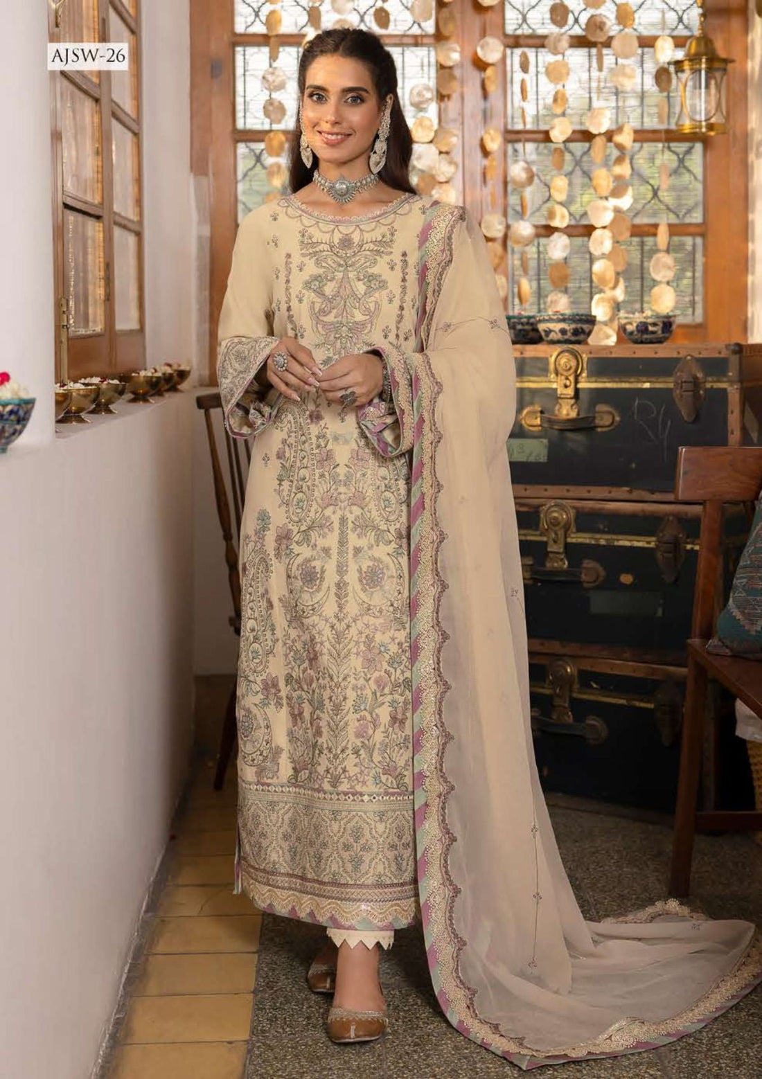 Formal Collection - Asim Jofa - Shadow Work - AJSW#26 - Official Asim Jofa - Agha Fabrics UK