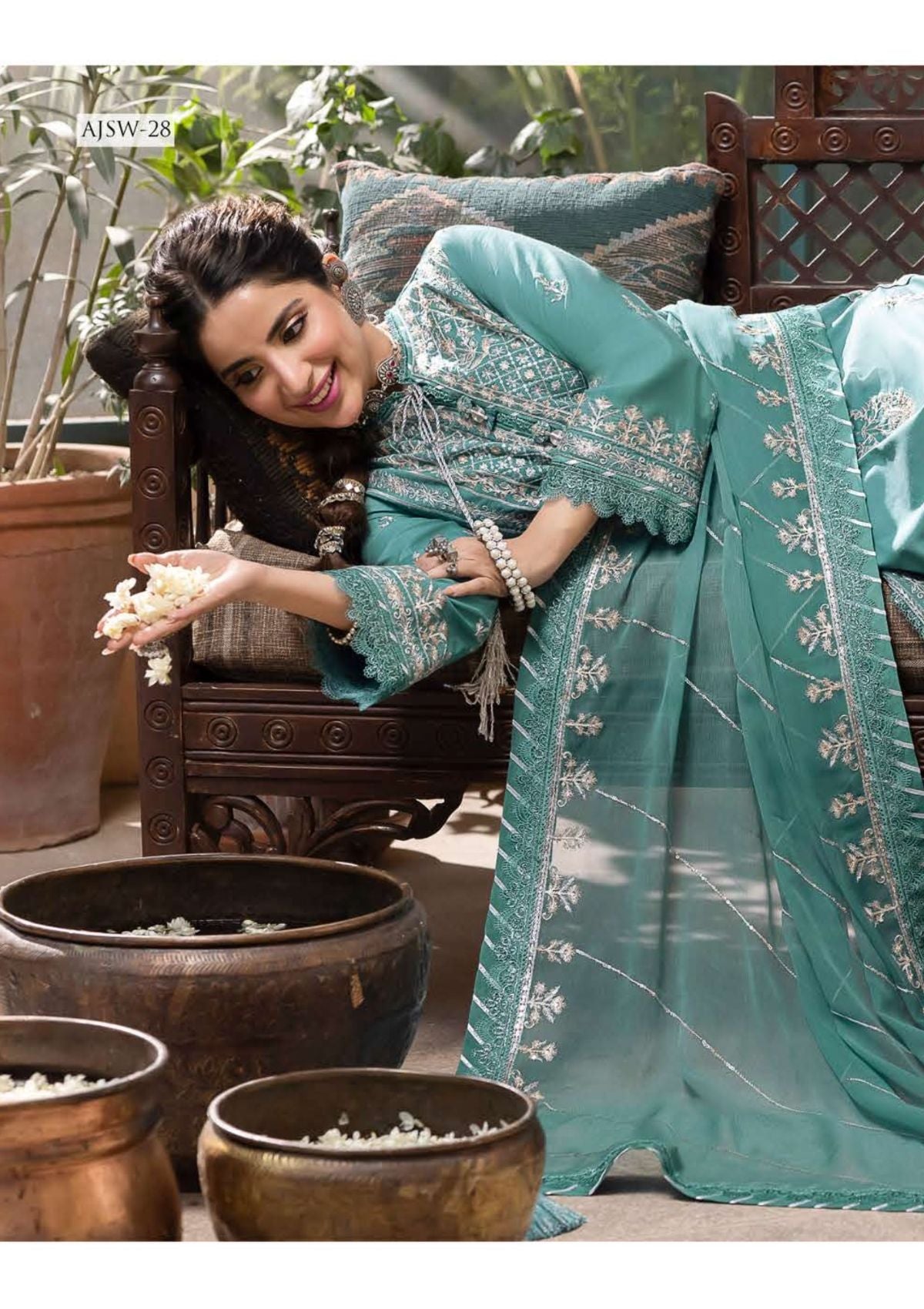 Formal Collection - Asim Jofa - Shadow Work - AJSW#28 - Official Asim Jofa - Agha Fabrics UK