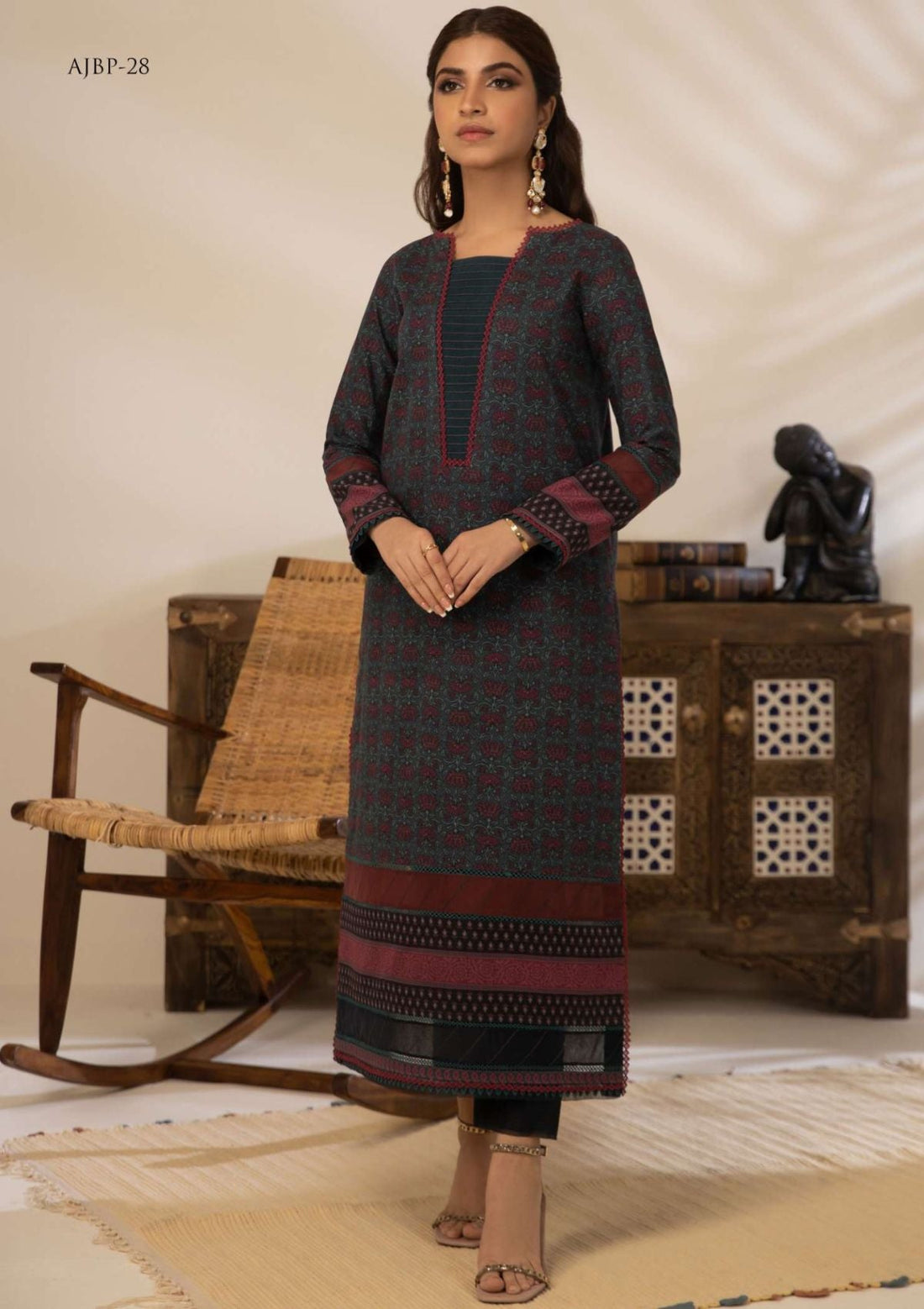 Lawn Collection - Asim Jofa - Prints - AJBP#28 - Official Asim Jofa - Agha Fabrics UK